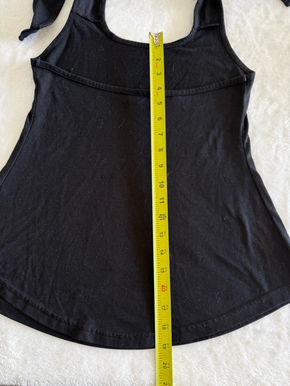 Gymshark Black Halter Tank Top XS Logo Strap Athletic Workout Gym Athleisure - Picture 5 of 6